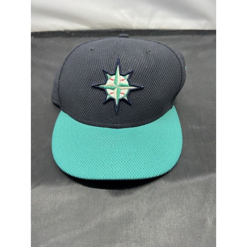 Seattle Mariners New Era 59Fifty A.L Diamond Era Fitted Hat Cap Size 6 3/4